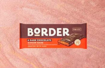 border dark chocolate ginger biscuit bars