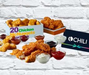 mcdonald's chicken combo with chili movie rental gift card