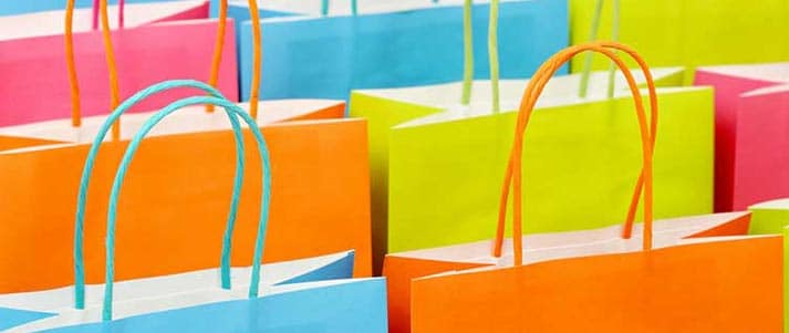 colourful shopping bags