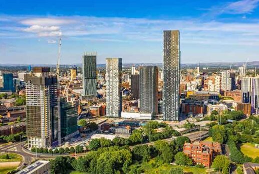 Manchester city skyline